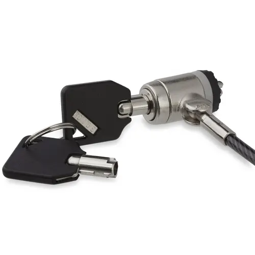 StarTech.com LTLOCKKEY zapięcie do kabli Czarny, Srebrny 2 m