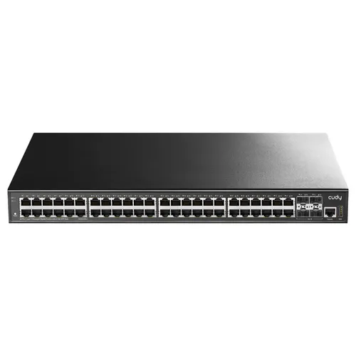 Cudy GS5048S4 przełącznik sieciowy Zarządzany L3 Gigabit Ethernet (10/100/1000) Czarny