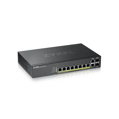 Zyxel GS2220-10HP-EU0101F przełącznik sieciowy Zarządzany L2 Gigabit Ethernet (10/100/1000) Obsługa PoE Czarny