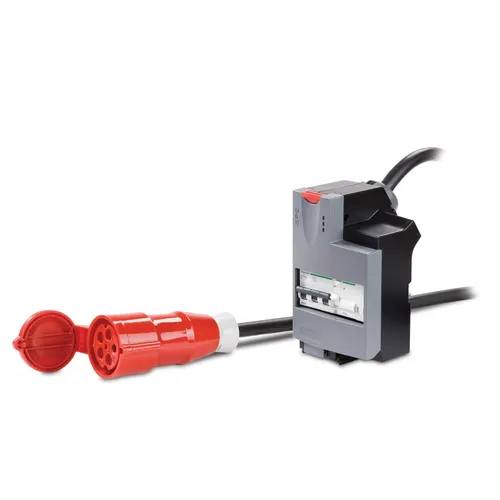 APC 3 Pole 5 Wire RCD 32A 30mA IEC309 rozdzielacz zasilania PDU Szary, 680 cm