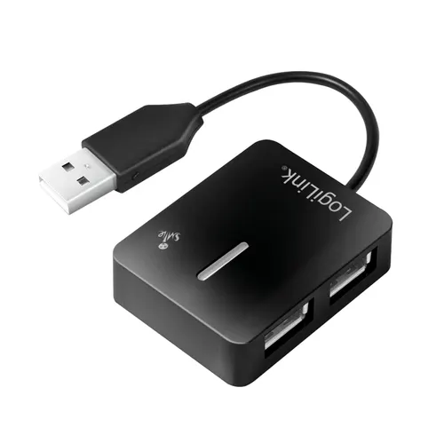 LogiLink UA0139 huby i koncentratory USB 2.0 Type-A 480 Mbit/s Czarny