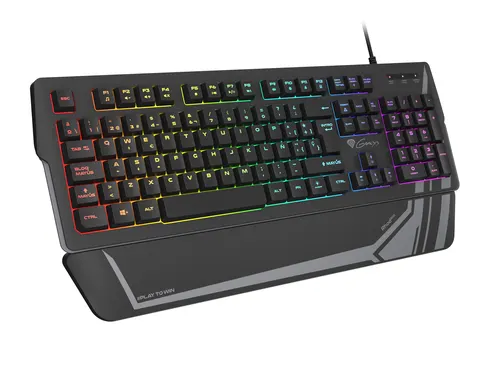 GENESIS Rhod 350 RGB klawiatura Gaming USB QWERTY Hiszpański Czarny