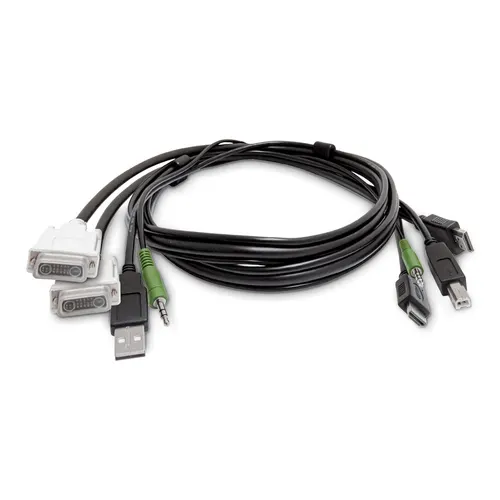 StarTech.com SK2DVI2HDMMKVM06-TAA kabel KVM Czarny 1,8 m