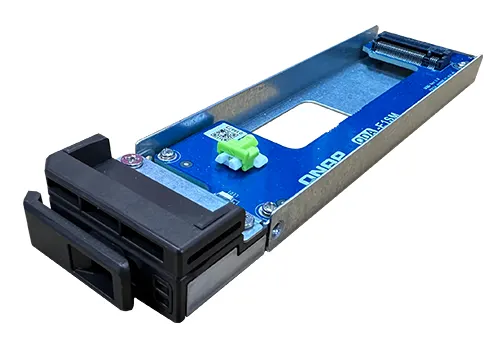 QNAP QDA-E1SM obudowa do dysków twardych Obudowa SSD Srebrny, Czarny M.2