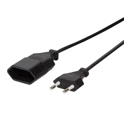 LogiLink 1m, 2xCEE 7/16 Czarny CEE7/16