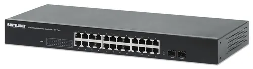 Intellinet 561877 przełącznik sieciowy Gigabit Ethernet (10/100/1000) Czarny