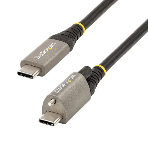 StarTech.com USB31CCTLKV1M kabel USB USB 3.2 Gen 2 (3.1 Gen 2) 1 m USB C 10 Gbit/s 100 W Czarny, Szary