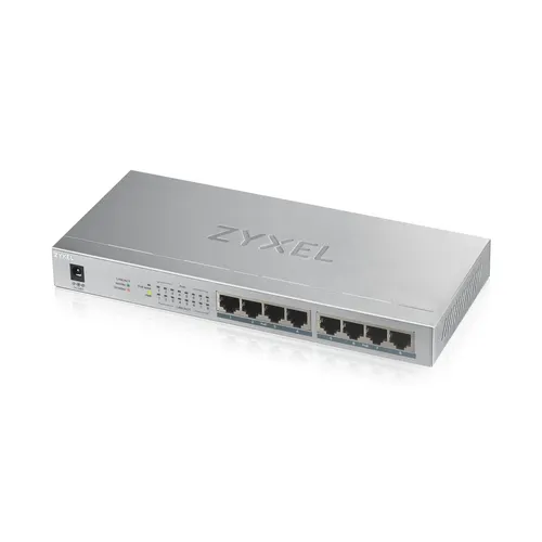 Zyxel GS1008HP Nie zarządzany Gigabit Ethernet (10/100/1000) Obsługa PoE Szary