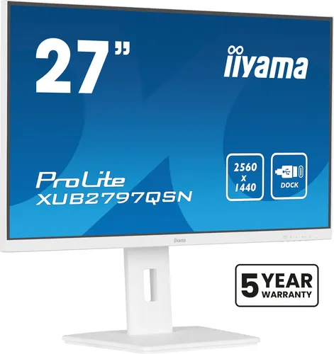 iiyama G-MASTER XUB2797QSN-W2 monitor komputerowy 68,6 cm (27") 2560 x 1440 px Quad HD LED Biały