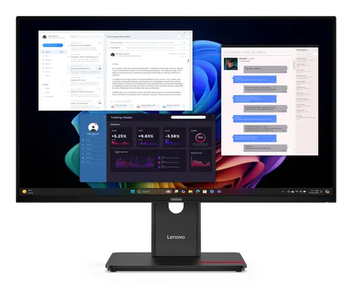 Lenovo ThinkVision T27UD-40 monitor komputerowy 68,6 cm (27") 3840 x 2160 px 4K Ultra HD LCD Czarny, z kamerą