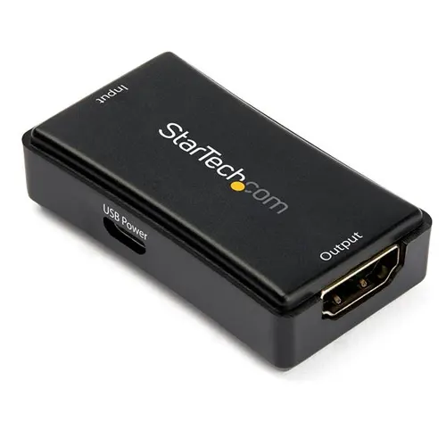 StarTech.com HDBOOST4K2 przedłużacz AV Wzmacniacz AV Czarny