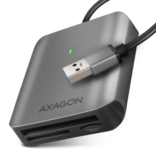 Axagon CRE-S3 External card reader USB-A 3.2 Gen 1 3-slot & lun SD/microSD/CF czytnik kart USB 3.2 Gen 1 (3.1 Gen 1) Type-A Szary