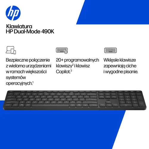 HP Klawiatura 490K Multi-Device Dual-Mode