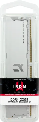 Goodram IRDM PRO moduł pamięci 32 GB 2 x 16 GB DDR4 288-pin DIMM, biały, 32 GB (2x16 GB), 3600 MHz CL17