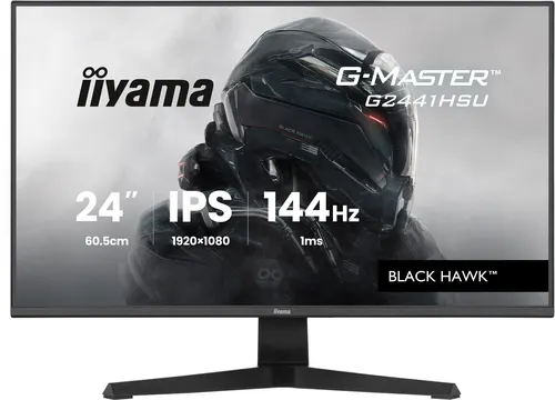 iiyama G2441HSU-B1 monitor komputerowy 60,5 cm (23.8") 1920 x 1080 px Full HD LED Czarny