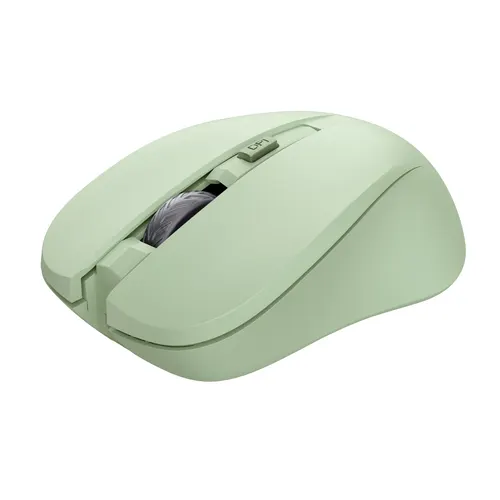 Trust Mydo myszka Biuro Oburęczny RF Wireless Optyczny 1800 DPI, zielona