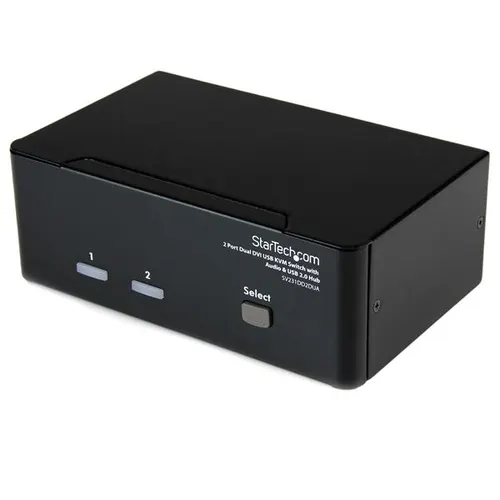 StarTech.com SV231DD2DUA przełącznik KVM Czarny