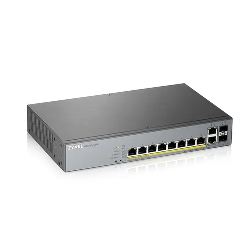 Zyxel GS1350-12HP-EU0101F przełącznik sieciowy Zarządzany L2 Gigabit Ethernet (10/100/1000) Obsługa PoE Szary