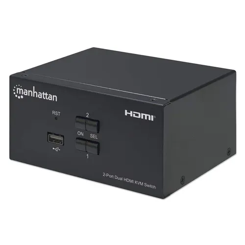 Manhattan 153522 przełącznik KVM Czarny