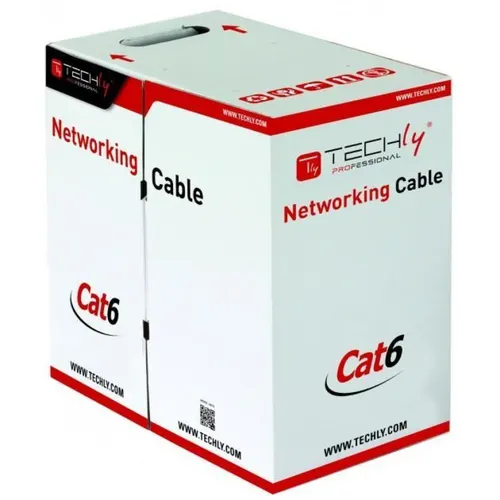Techly ITP6-UTP-ICH kabel sieciowy Szary 305 m Cat6 U/UTP (UTP)