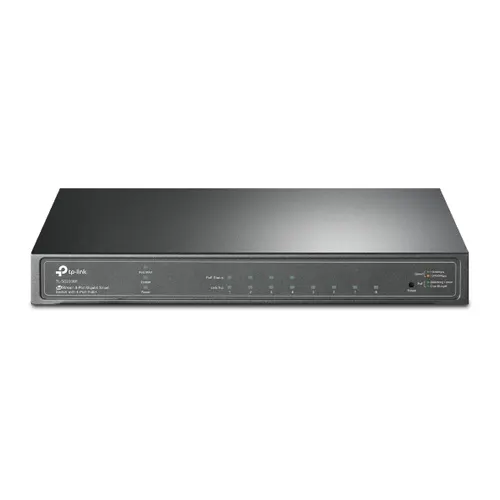 TP-Link JetStream TL-SG2008P przełącznik sieciowy Zarządzany L2/L2+ Gigabit Ethernet (10/100/1000) Obsługa PoE Czarny