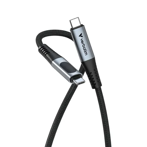Verbatim 31849 kabel USB USB4 Gen 2x2 1,2 m USB C 40 Gbit/s 240 W Czarny