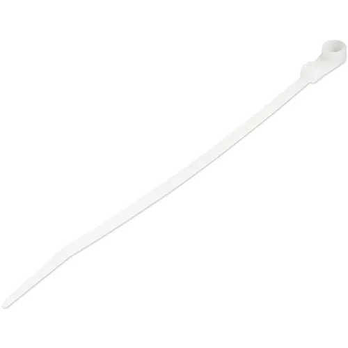 StarTech.com CBMZTS10N6 opaska kablowa Zwalniana opaska kablowa Nylon, Plastik Biały 100 szt.