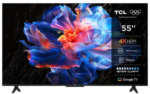 TCL 55P69K Telewizor 139,7 cm (55") 4K Ultra HD Smart TV Wi-Fi Czarny