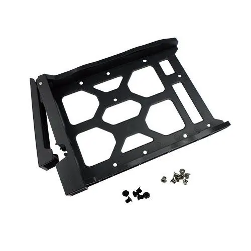 2.5" SSD Tray with key lock and two keys, black and metal (TRAY-25-BLK02)