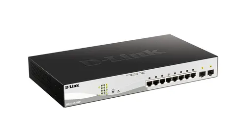 D-Link DGS-1210-10MP przełącznik sieciowy Zarządzany L2/L3 Gigabit Ethernet (10/100/1000) Obsługa PoE Czarny