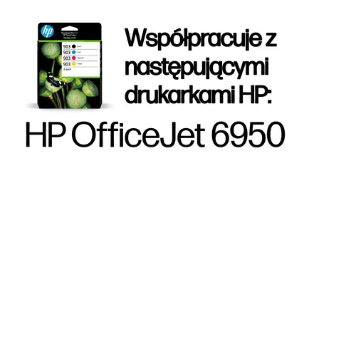 HP Zestaw 4 oryginalnych tuszów 903 czarny/blekitny/purpurowy/zólty