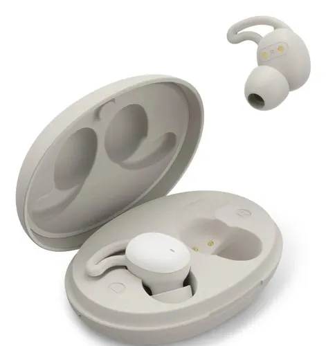 Hama Spirit Calm Zestaw słuchawkowy True Wireless Stereo (TWS) Douszny Połączenia/muzyka Bluetooth Beżowy, Biały