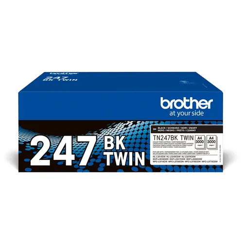 Brother TN-247BKTWIN kaseta z tonerem 2 szt. Oryginalny Czarny
