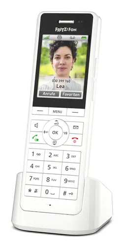 Fon FRITZ! X6 Telefon w systemie DECT Nazwa i identyfikacja dzwoniącego Biały