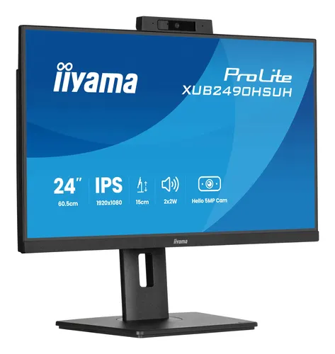 iiyama XUB2490HSUH-B2 monitor komputerowy 60,5 cm (23.8") 1920 x 1080 px Full HD LED Czarny