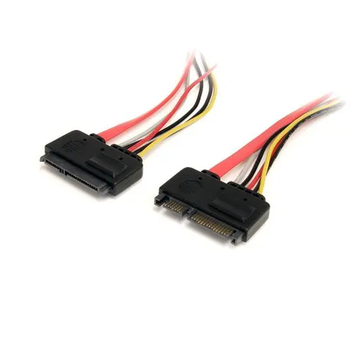StarTech.com SATA22PEXT kabel SATA 0,35 m SATA 22-pin SATA 7-pin + 15-pin Czerwony
