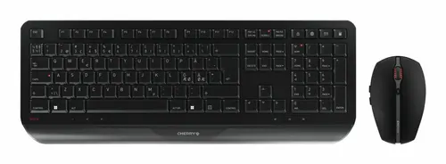 CHERRY JD-7000PN-2 klawiatura Dołączona myszka Dom/Biuro RF Wireless QWERTY Skandynawia Czarny