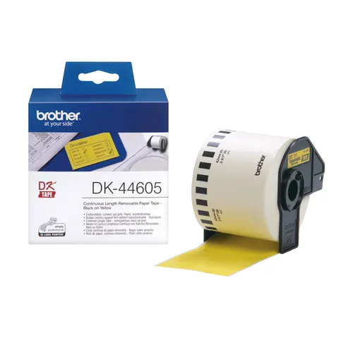 Brother DK-44605 etykiet do nadruku Żółty