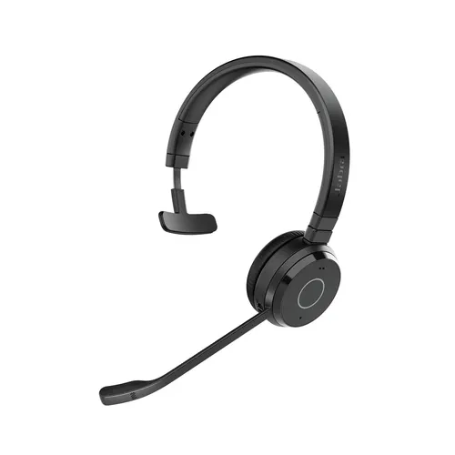 Jabra Evolve 65 TE Zestaw słuchawkowy Przewodowy i Bezprzewodowy Opaska na głowę Biuro/centrum telefoniczne USB Typu-A Bluetooth Czarny, mono, MS Teams