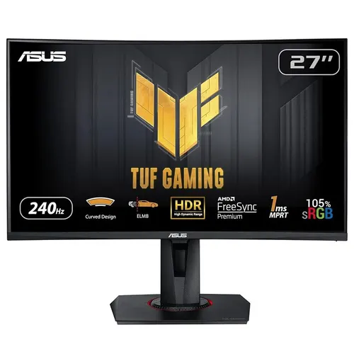 ASUS TUF Gaming VG27VQM monitor komputerowy 68,6 cm (27") 1920 x 1080 px Full HD LED Czarny