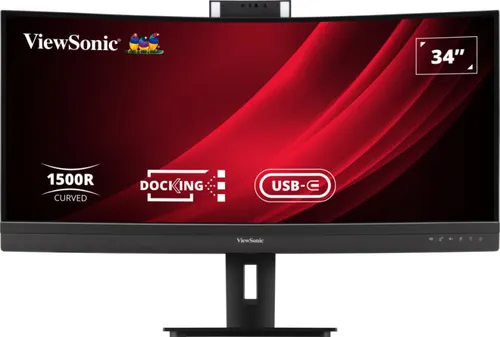 Viewsonic VG3457CV monitor komputerowy 86,4 cm (34") 3440 x 1440 px UltraWide Quad HD LED Czarny