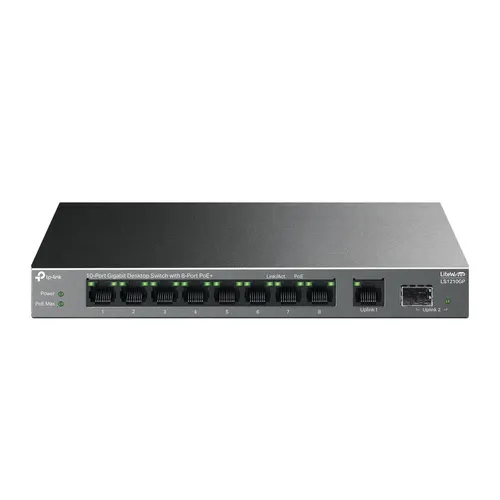 TP-Link LiteWave LS1210GP przełącznik sieciowy Nie zarządzany Gigabit Ethernet (10/100/1000) Obsługa PoE Czarny