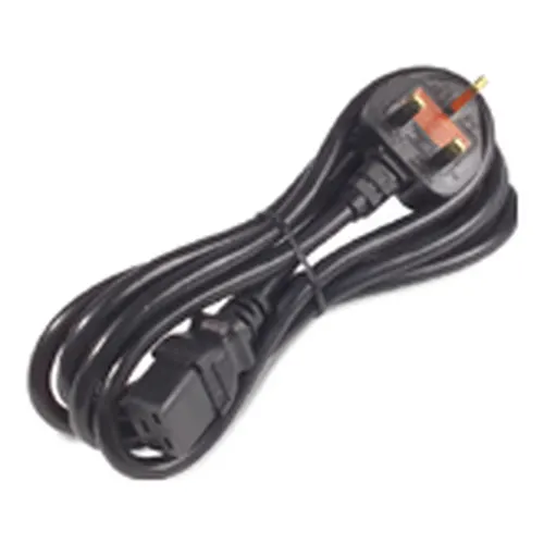 APC Pwr Cord, 16A, 200-240V, C19 to UK Plug Czarny 2,4 m