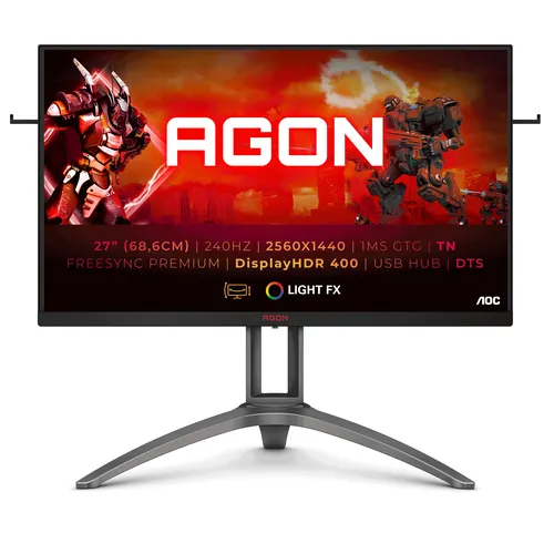AOC AGON 3 AG273QZ monitor komputerowy 68,6 cm (27") 2560 x 1440 px Quad HD LED Czarny