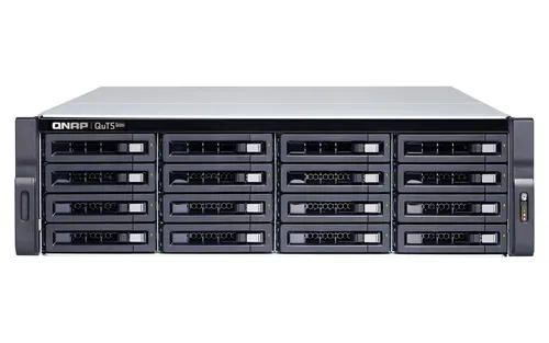 QNAP TS-h1683XU-RP NAS Rack (3U) Intel Xeon E E-2236 128 GB DDR4 0 TB QuTS hero Czarny