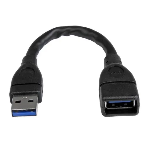 StarTech.com USB3EXT6INBK kabel USB USB 3.2 Gen 1 (3.1 Gen 1) 0,152 m USB A 5 Gbit/s Czarny