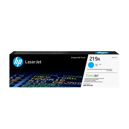 HP Oryginalny wkład z błękitnym tonerem 219A LaserJet