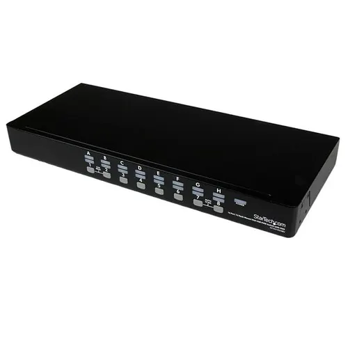 StarTech.com SV1631DUSBU przełącznik KVM Możliwości montowania w stelażu Czarny