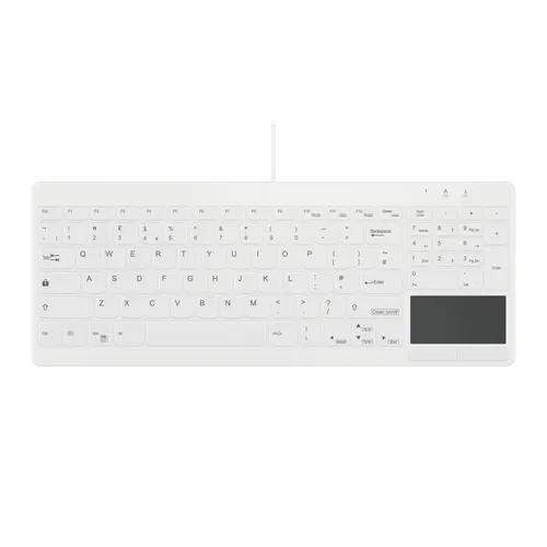 Contour Design Active Key AK-C7412 klawiatura Medyczna USB British English Biały