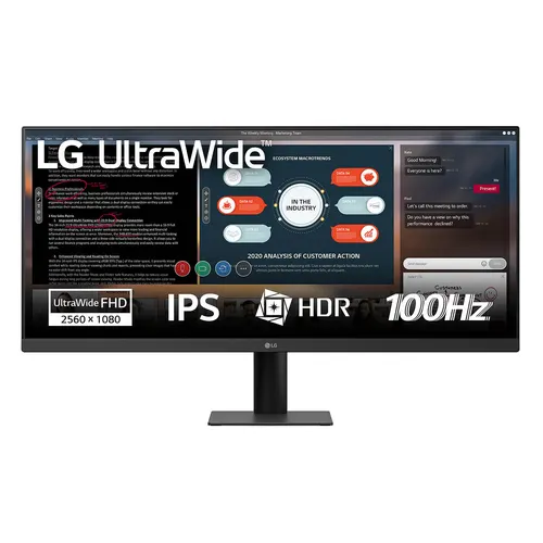 LG 29U511A-B monitor komputerowy 73,7 cm (29") 2560 x 1080 px WFHD LCD Czarny
